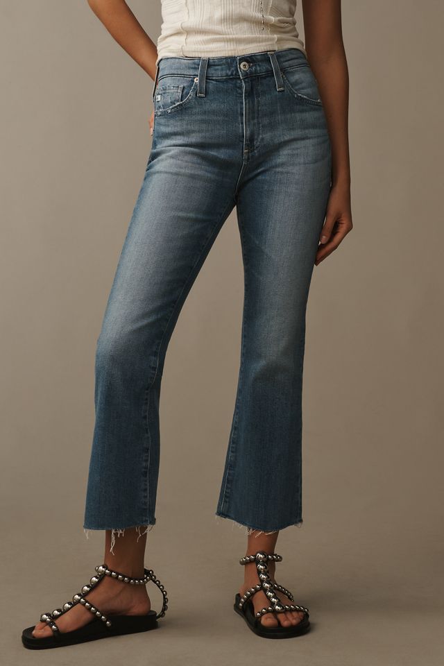 AG Farrah Mid-Rise Crop Bootcut Jeans #1