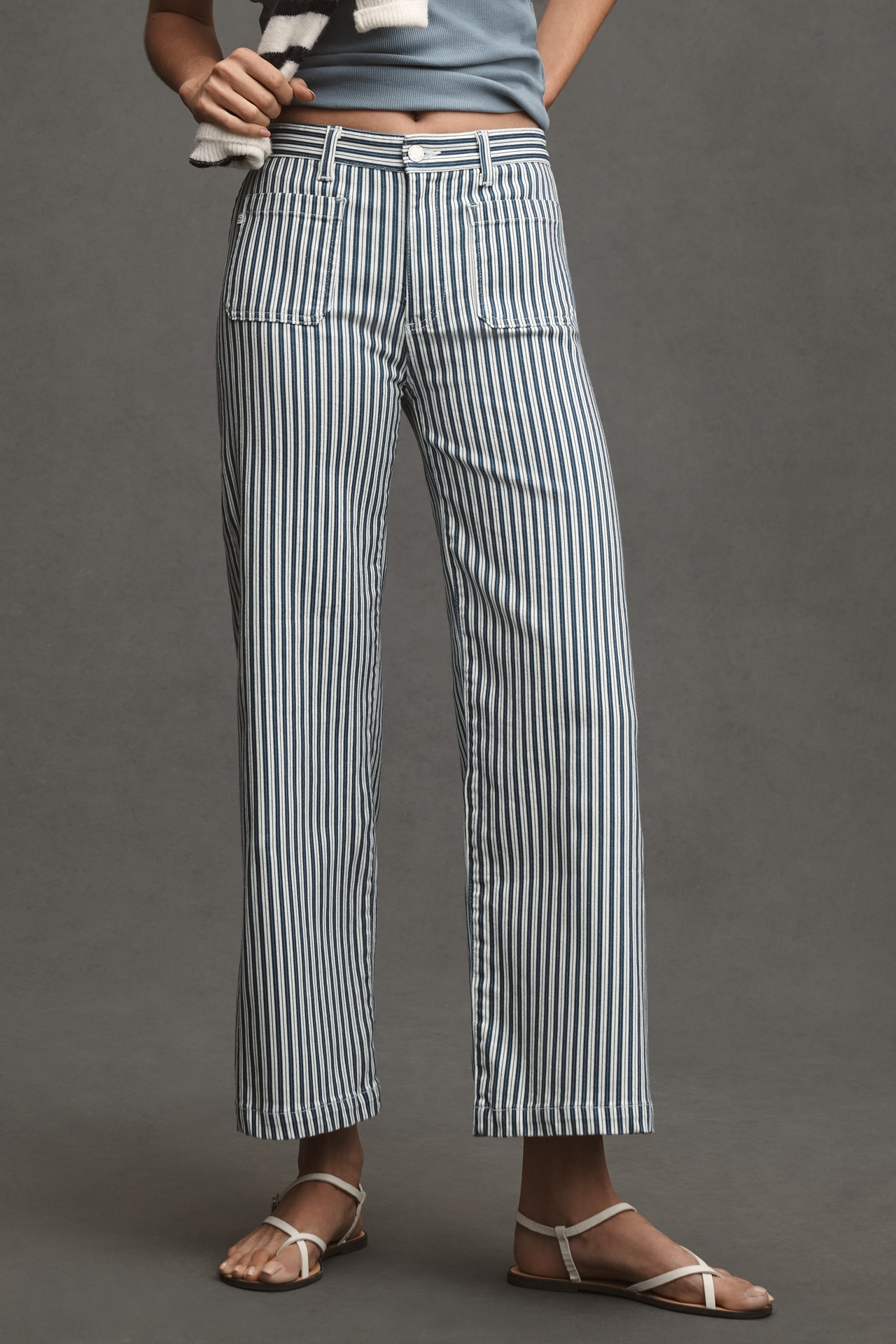 AG Kassie High-Rise Crop Wide Leg Jeans