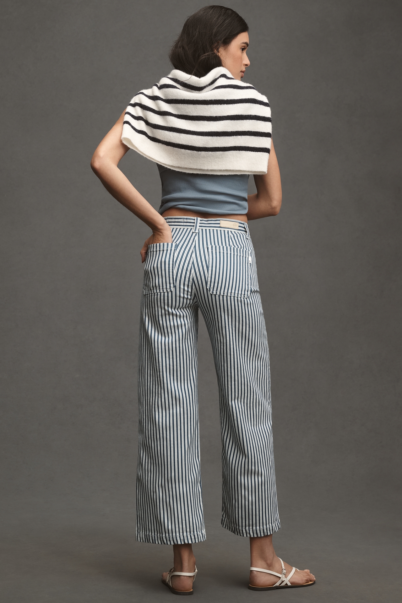 AG Kassie High-Rise Crop Wide Leg Jeans