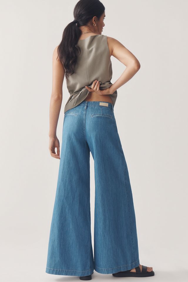 AG Melinda High-Rise Ultra-Wide-Leg Linen Blend Jeans #2