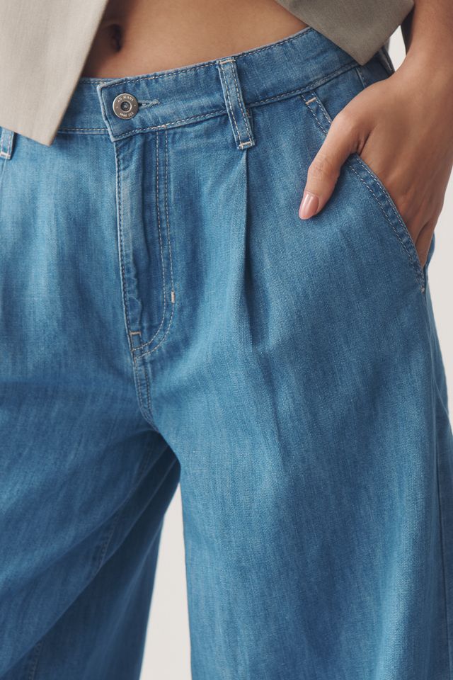 AG Melinda High-Rise Ultra-Wide-Leg Linen Blend Jeans #3