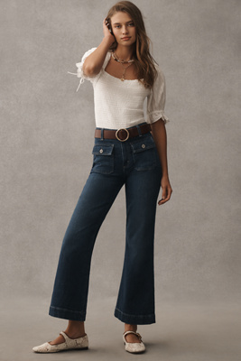 Ag Bonnie High-rise Flare Jeans In Blue