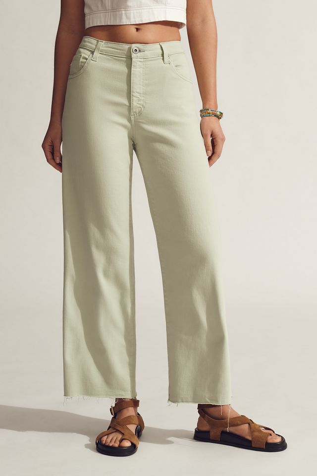 AG Saige Mid-Rise Crop Wide-Leg Jeans #2