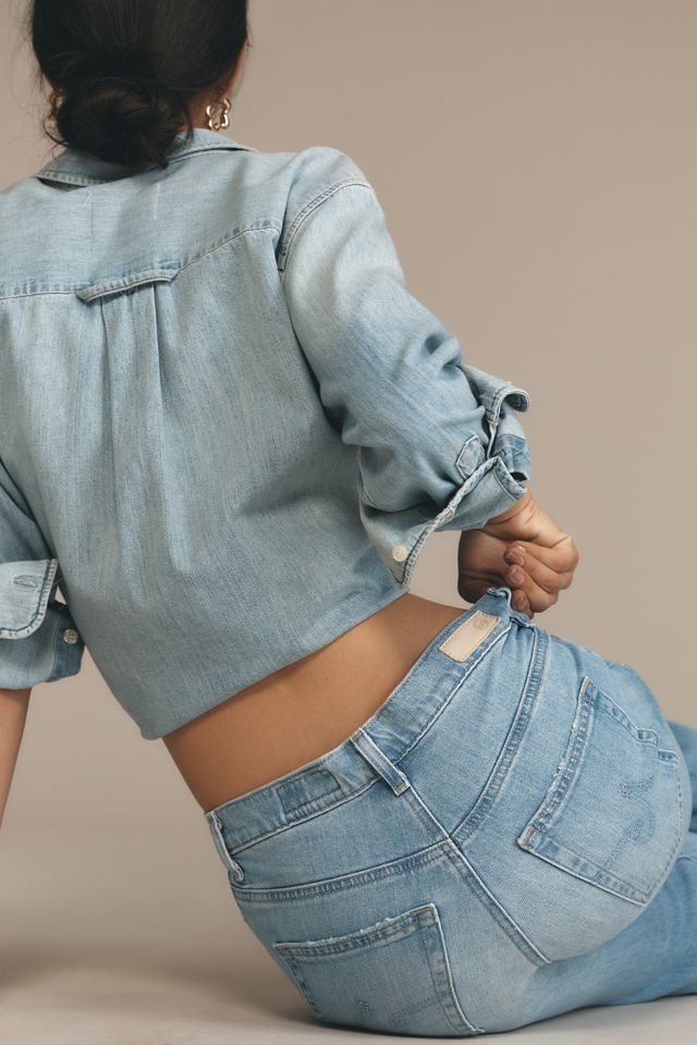 AG Brinley Mid-Rise Crop Straight-Leg Jeans #3