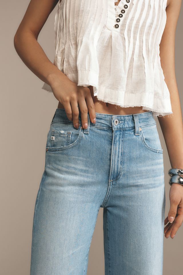 AG Saige High-Rise Wide-Leg Crop Jeans #3