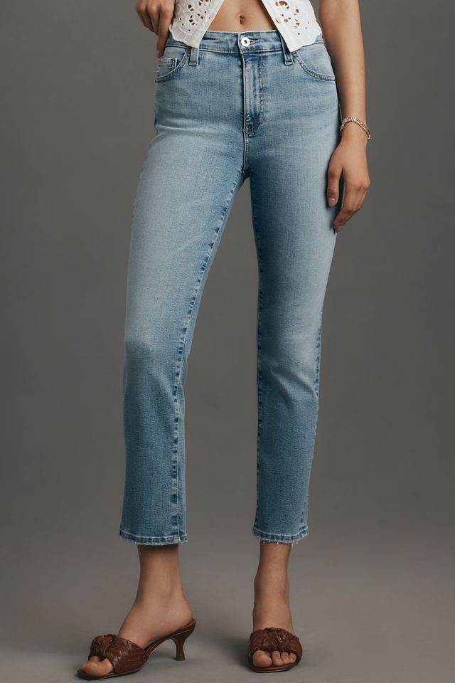 AG Mari Mid-Rise Crop Straight-Leg Jeans #1
