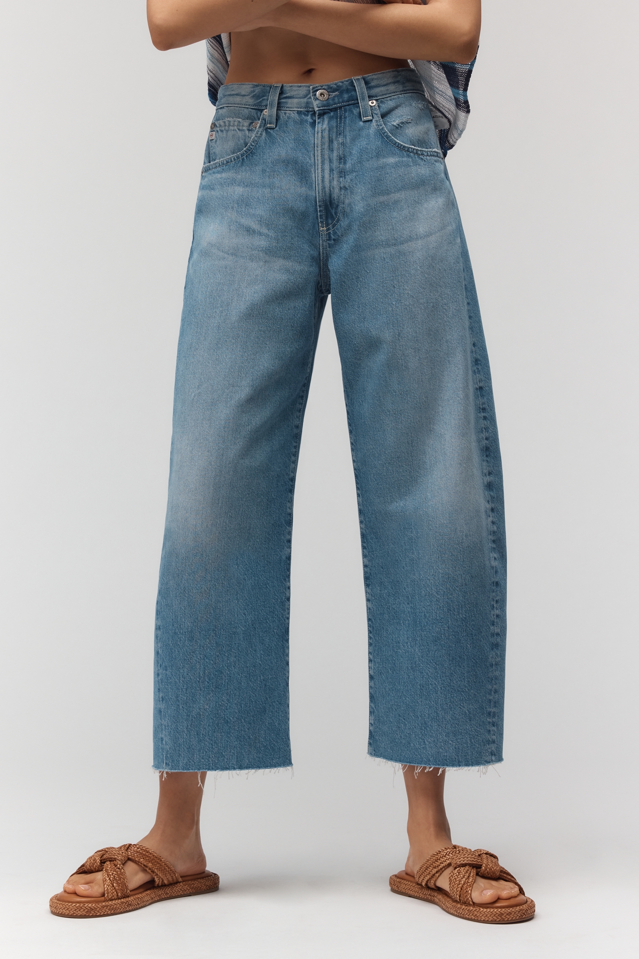 AG Hattie High-Rise Barrel Jeans