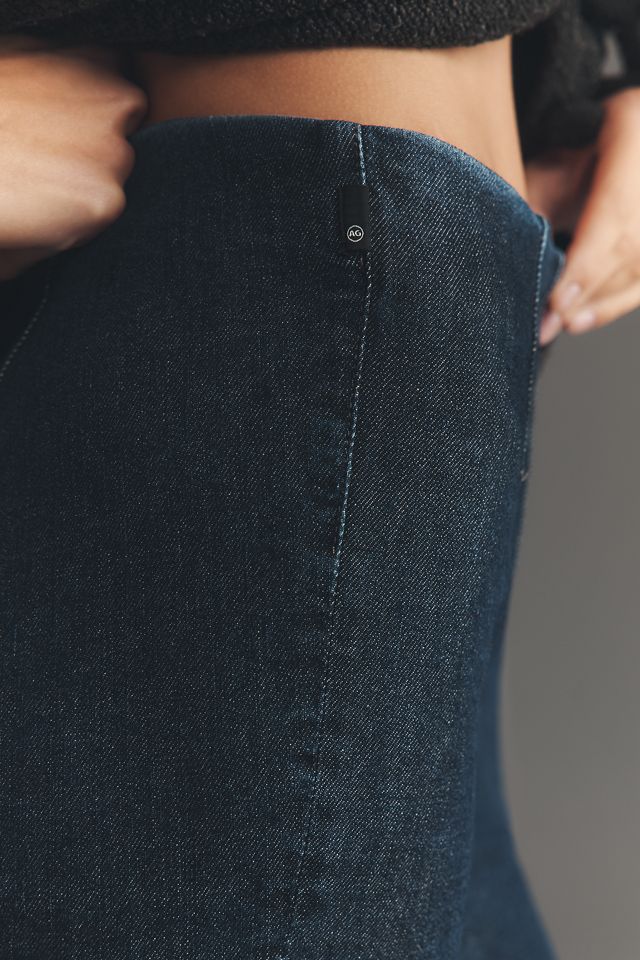 AG Farrah High-Rise Pull-On Crop Bootcut Jeans #3
