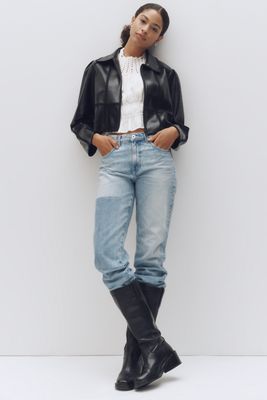 AG Brinley High-Rise Straight-Leg Jeans