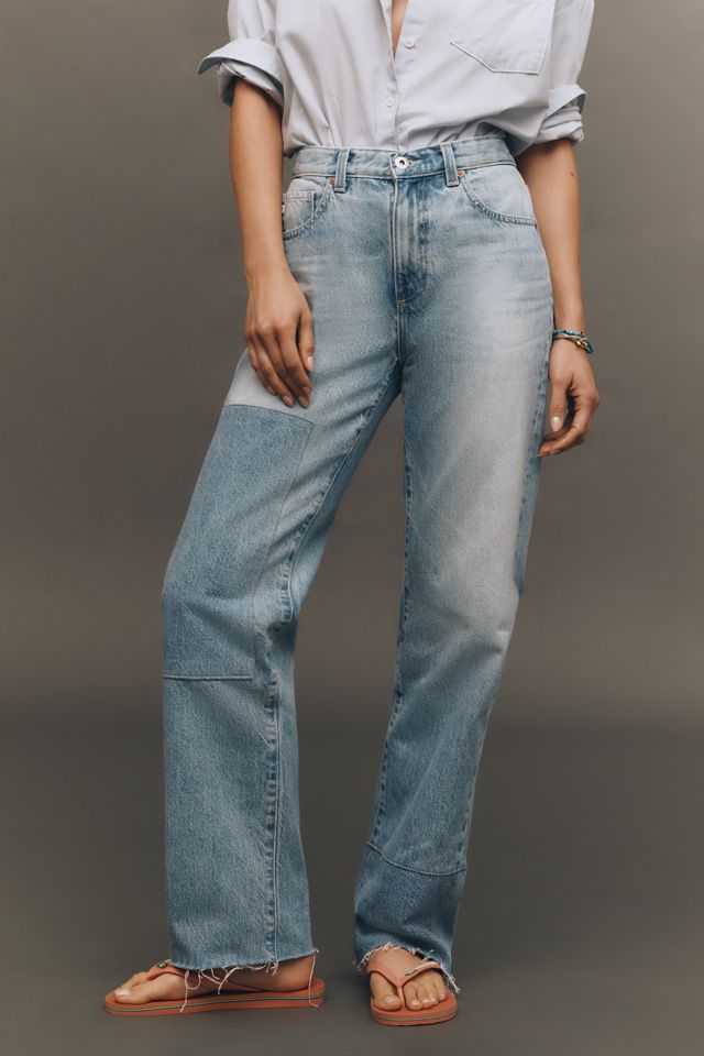 AG Brinley High-Rise Straight-Leg Jeans #2