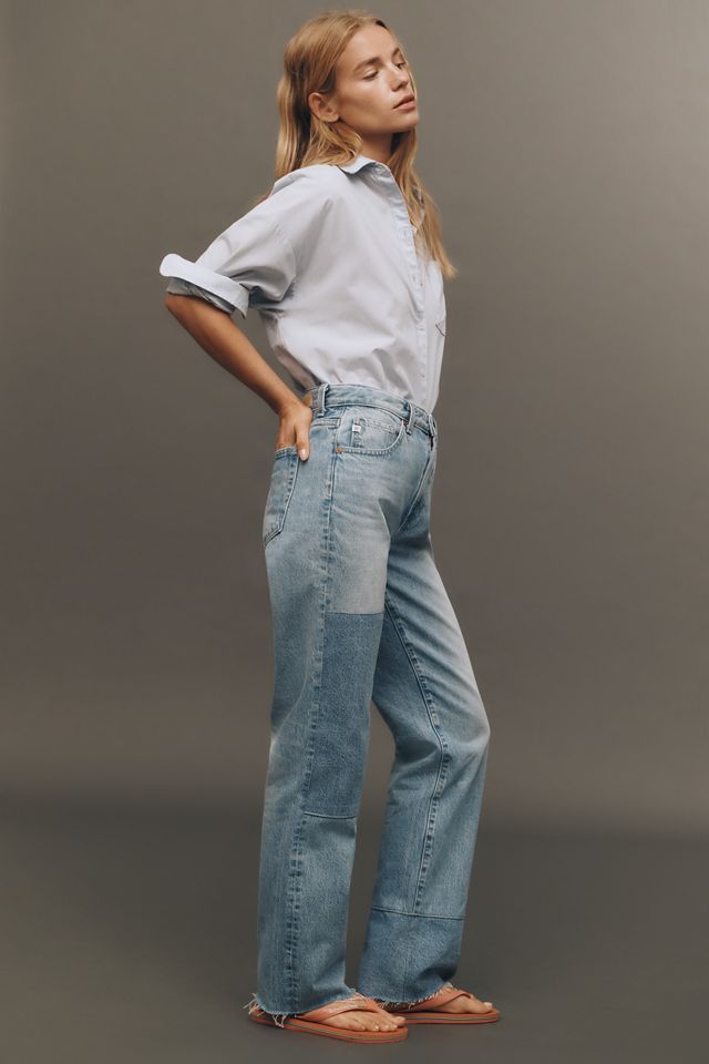 AG Brinley High-Rise Straight-Leg Jeans #3