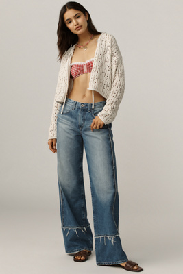 Ag Adria High-rise Wide-leg Jeans In Blue