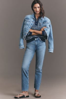 AG Mari Mid-Rise Straight-Leg Jeans