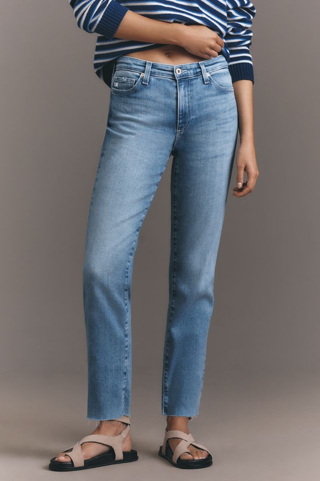 AG Mari Mid-Rise Straight-Leg Jeans #1