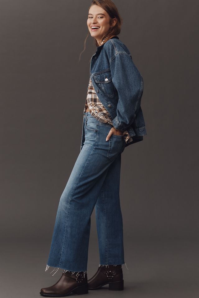 AG Saige High-Rise Crop Wide-Leg Jeans #2