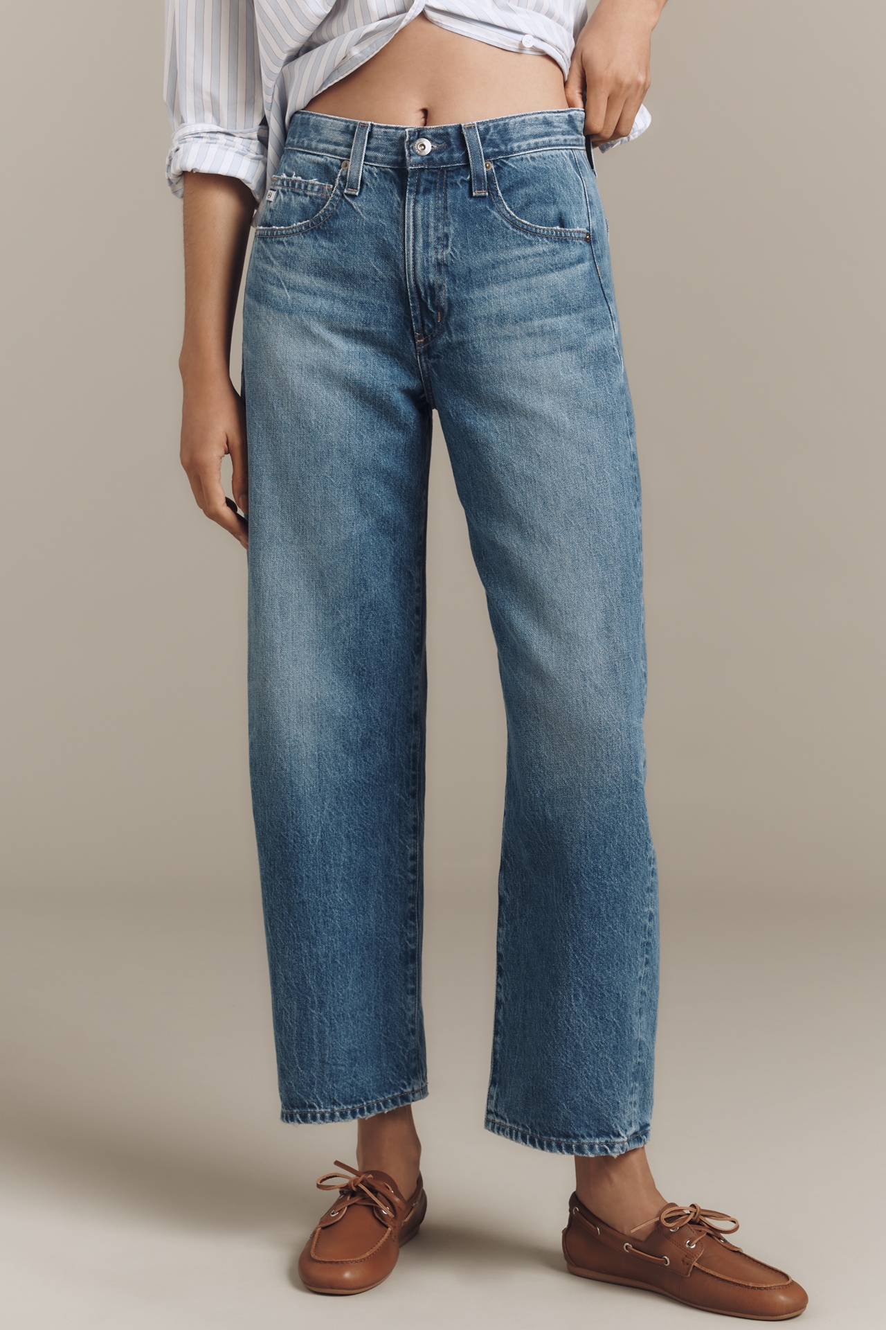 AG Hattie High-Rise Taper Candid Ankle Jeans