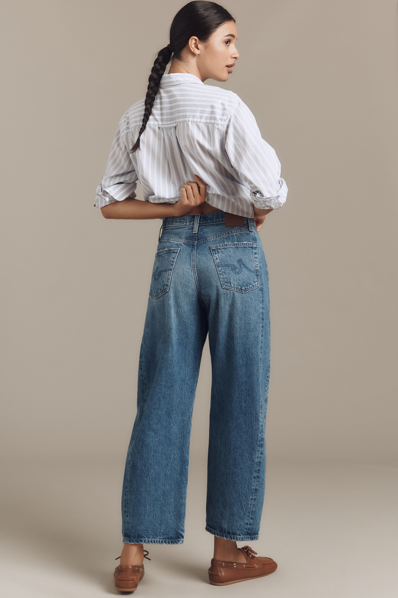 AG Hattie High-Rise Taper Candid Ankle Jeans