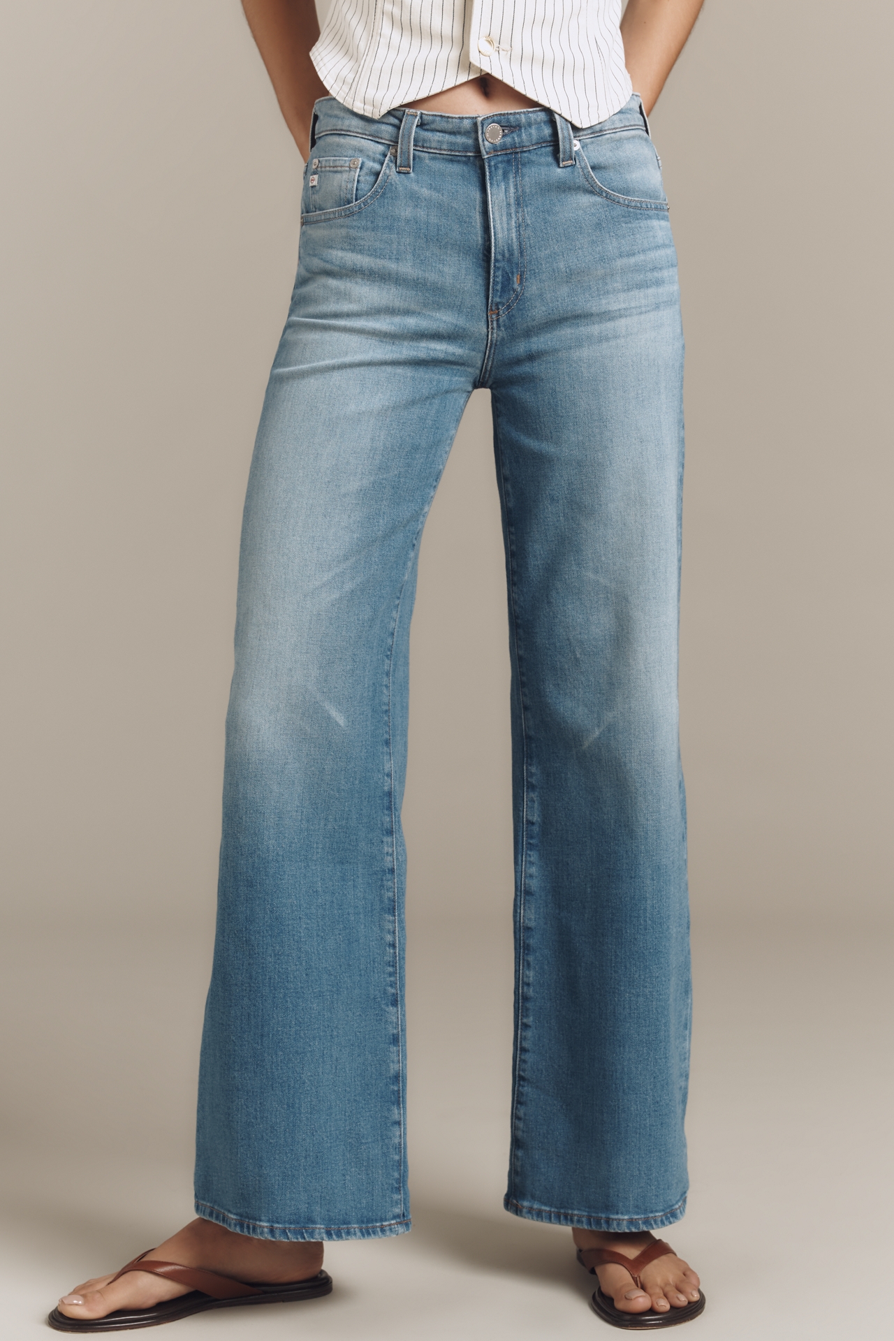 AG Saige High-Rise Wide-Leg Jeans
