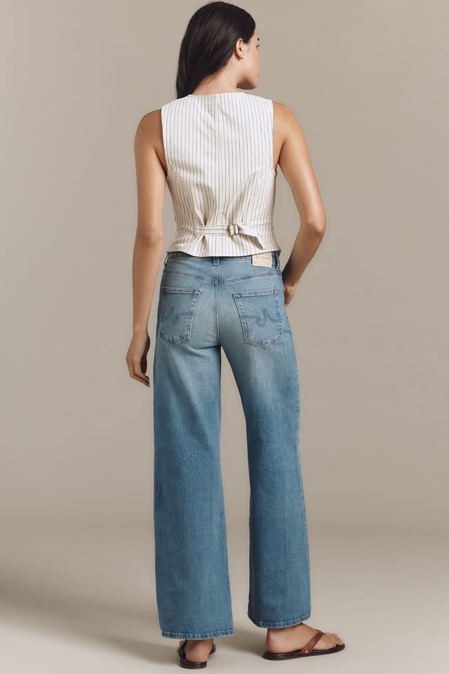 AG Saige High-Rise Wide-Leg Jeans #2