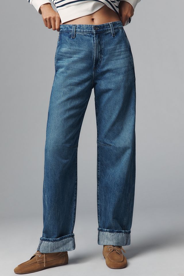 AG Mercer High-Rise Cuffed Taper Jeans #1