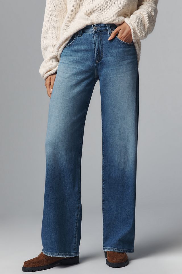 AG Adria Low-Rise Wide-Leg Jeans #1