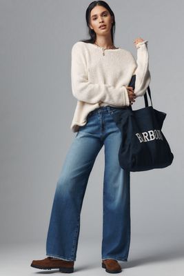 AG Adria Low-Rise Wide-Leg Jeans