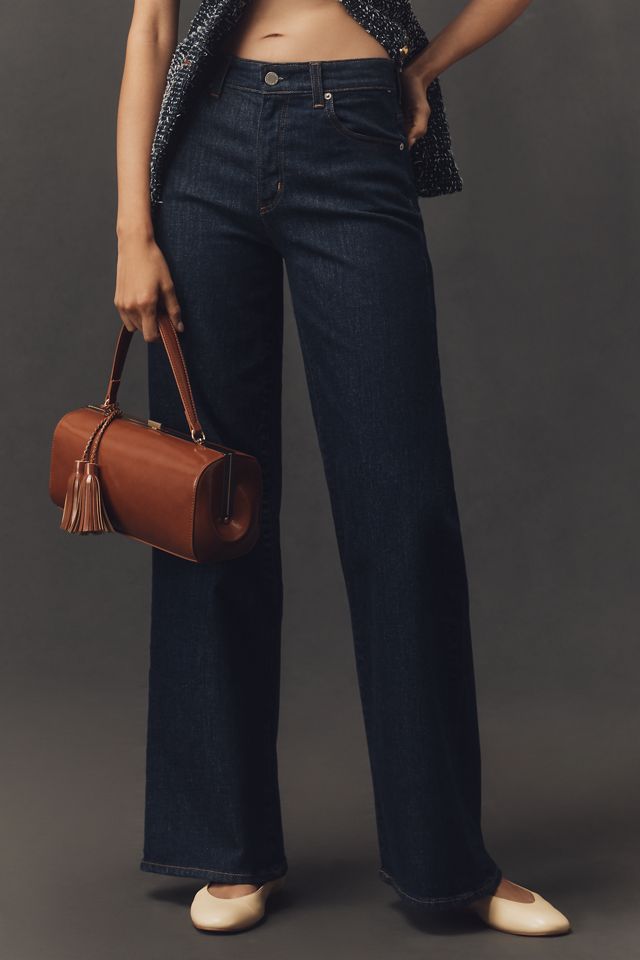 AG Saige High-Rise Wide-Leg Jeans #1