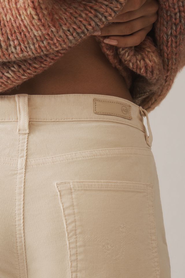AG Saige Corduroy High-Rise Wide-Leg Crop Jeans #4