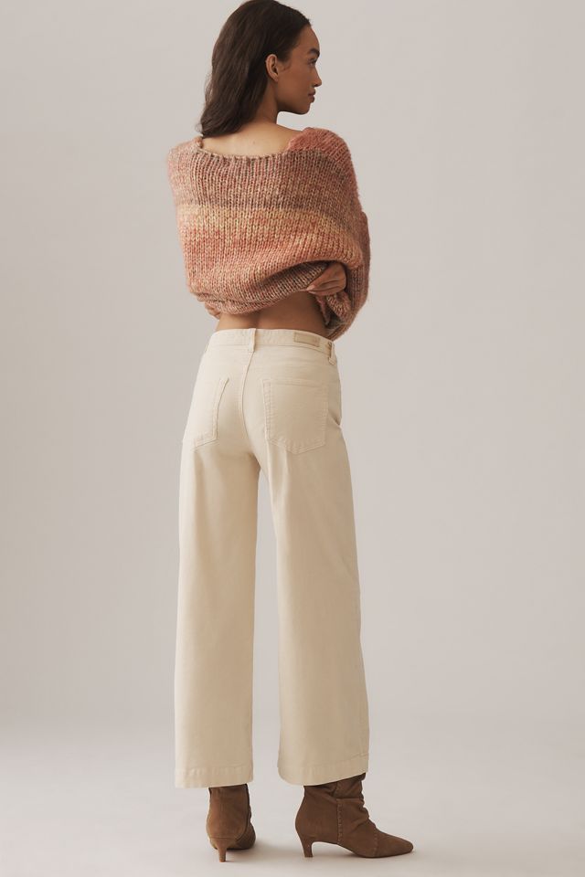 AG Saige Corduroy High-Rise Wide-Leg Crop Jeans #5