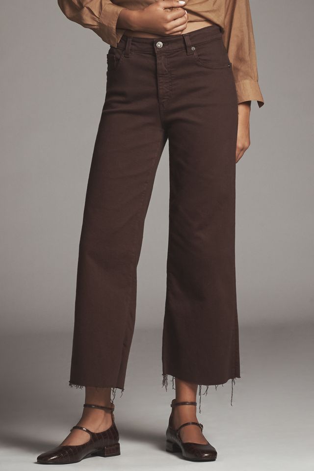 AG Saige High-Rise Crop Wide-Leg Jeans #1