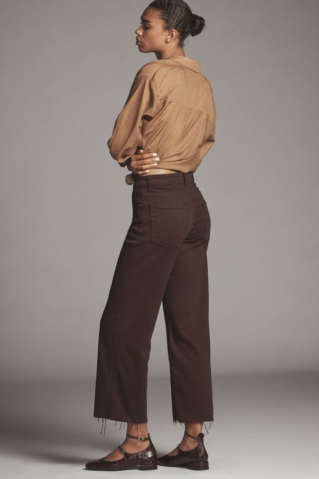 AG Saige High-Rise Crop Wide-Leg Jeans #3