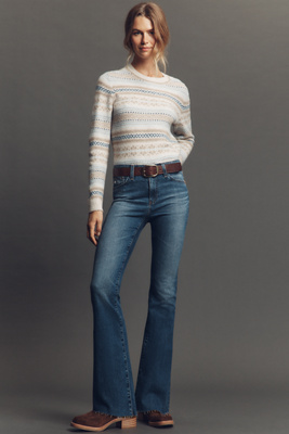 Ag Farrah Mid-rise Boot-leg Jeans In Blue