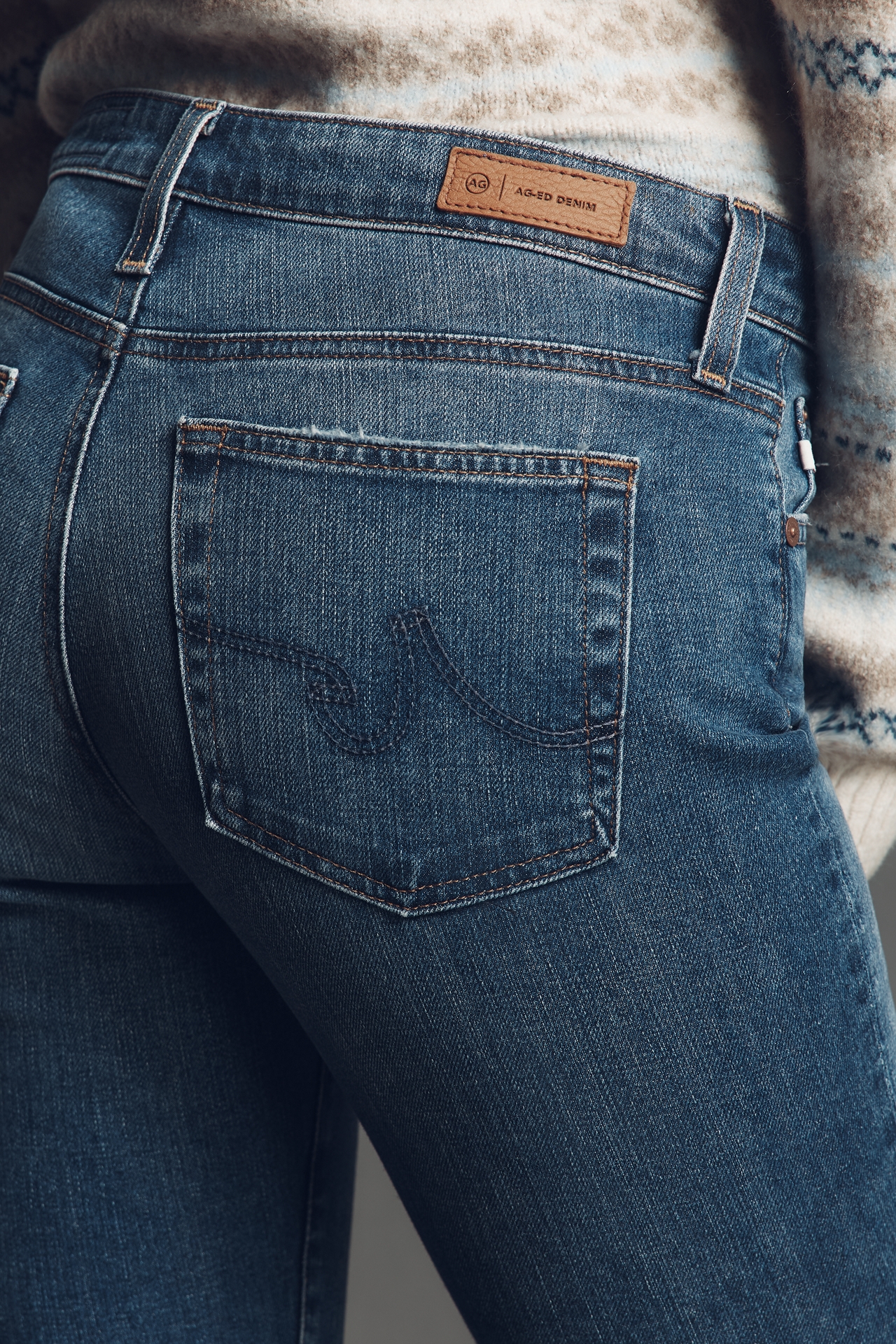 AG Farrah Mid-Rise Boot-Leg Jeans