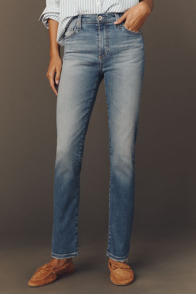 AG Mari Mid-Rise Straight-Leg Jeans #1