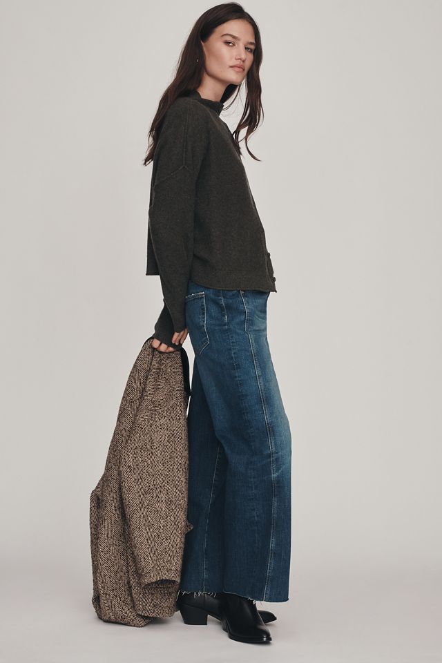 AG Saige Mid-Rise Crop Wide-Leg Jeans #1