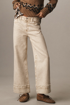 AG Saige High-Rise Crop Wide-Leg Jeans | Anthropologie