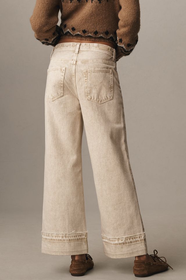 AG Saige High-Rise Crop Wide-Leg Jeans #3
