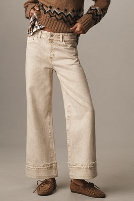 AG Saige High-Rise Crop Wide-Leg Jeans