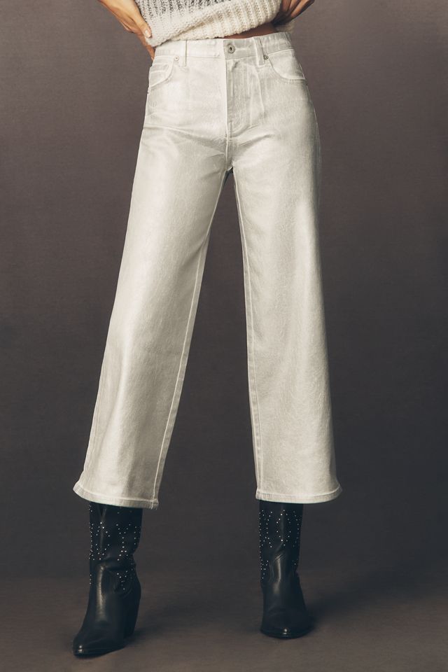 AG Saige Mid-Rise Crop Wide-Leg Jeans #1