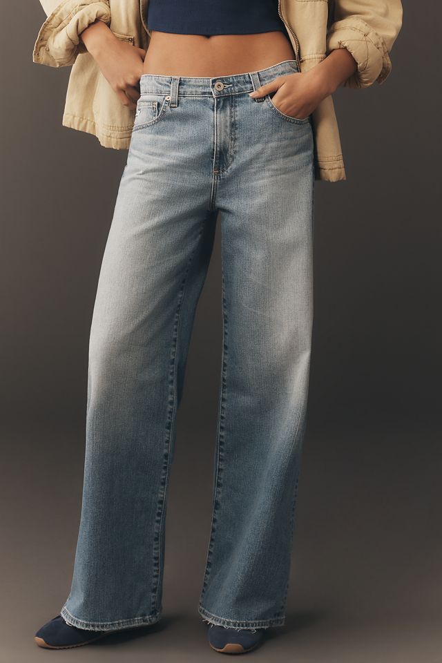 AG Saige Mid-Rise Wide-Leg Jeans #1