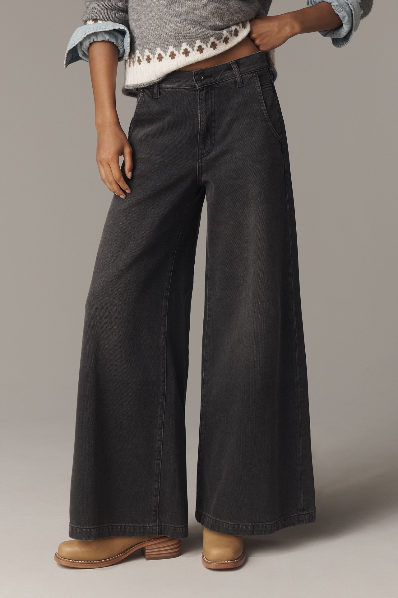 AG Posey High-Rise Wide-Leg Jeans