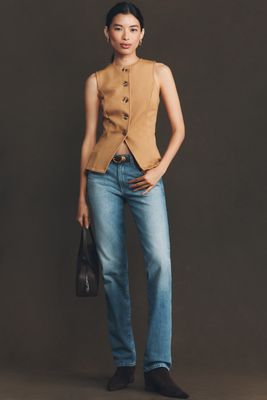 AG Sandra Mid-Rise Straight Leg Jeans