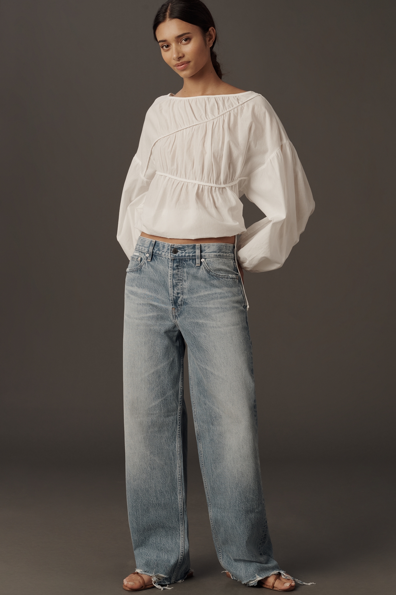 AG Billie Low-Slung Relaxed Wide-Leg Jeans