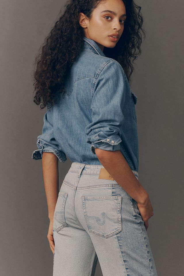 AG Saige Mid-Rise Wide-Leg Jeans #4