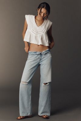 AG Billie Low-Slung Vintage Straight-Leg Jeans