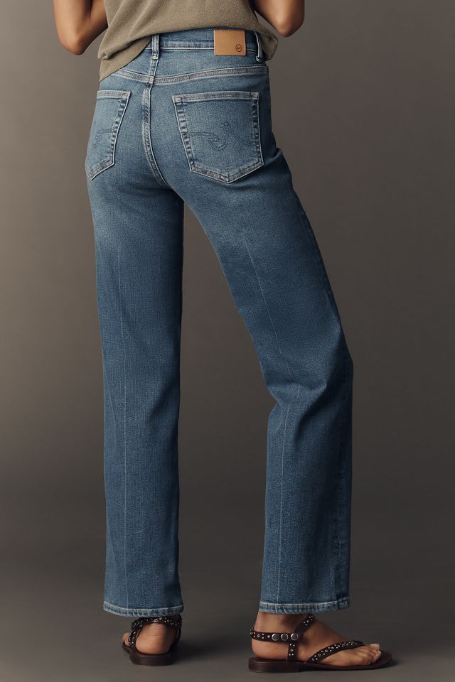 AG Brinley High-Rise Straight-Leg Jeans #3