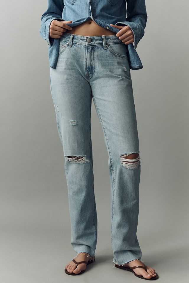 AG Sandra Low-Rise Straight-Leg Jeans #1