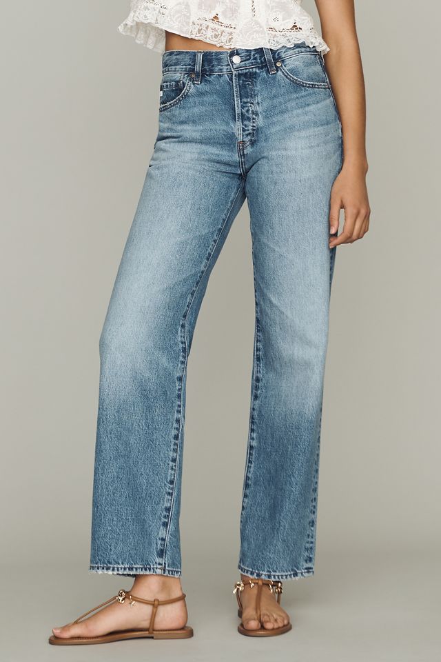 AG Sydney High-Rise Straight-Leg Jeans #1
