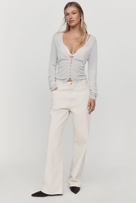 AG Billie Low-Slung Vintage Straight-Leg Jeans