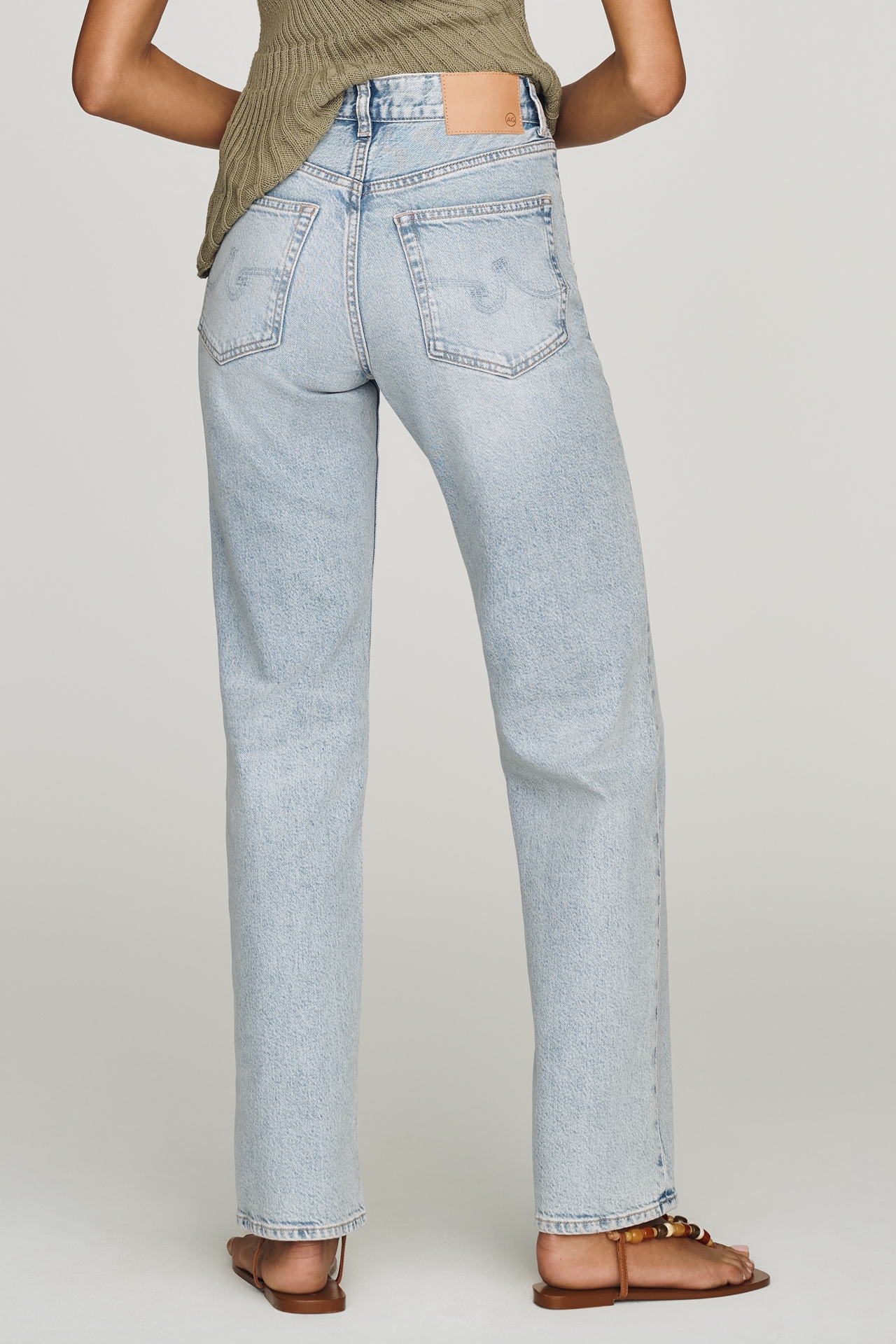 AG Sydney High-Rise Straight-Leg Jeans
